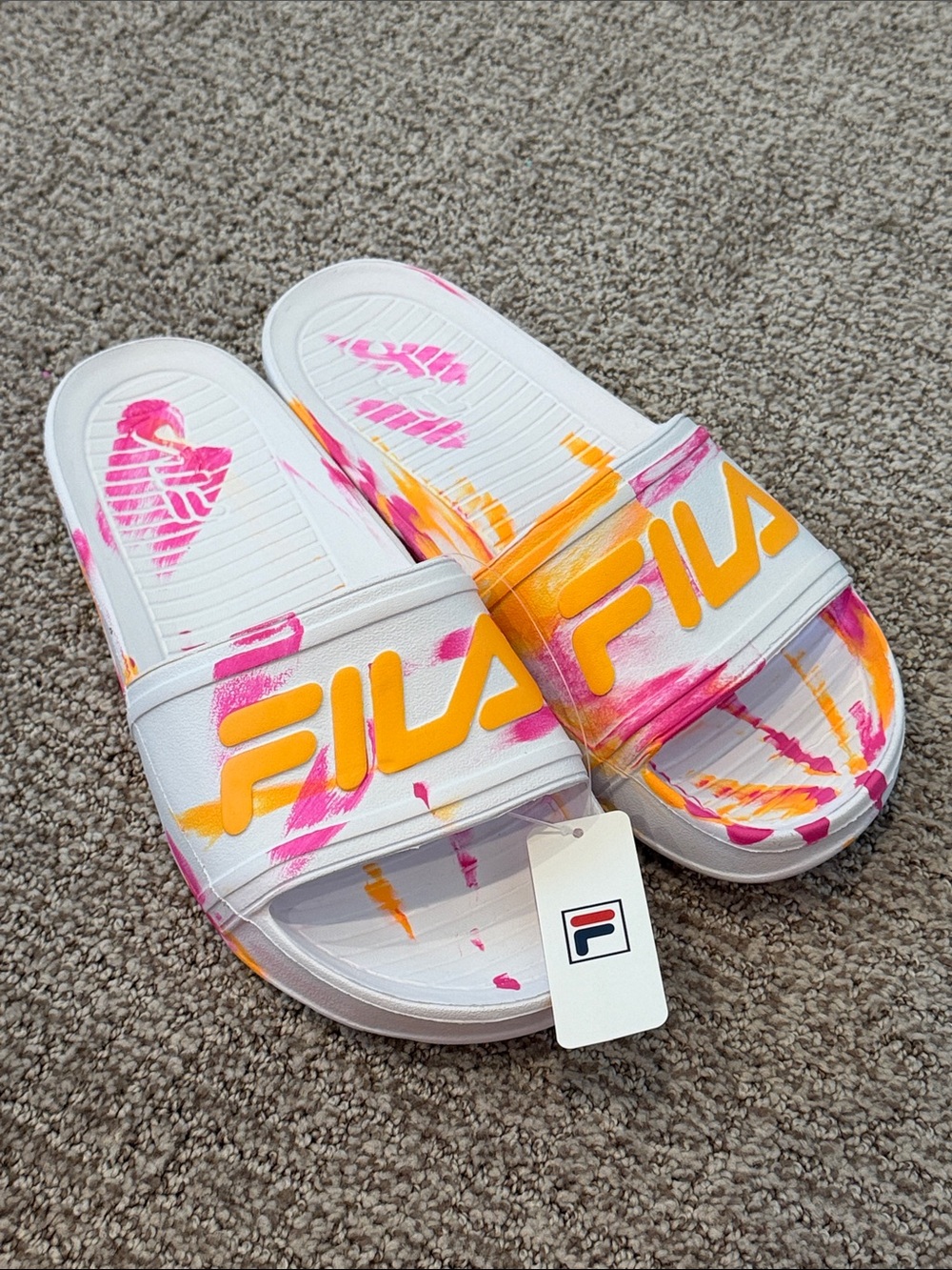 FILA Women’s Sleek Slide Marble Sandal